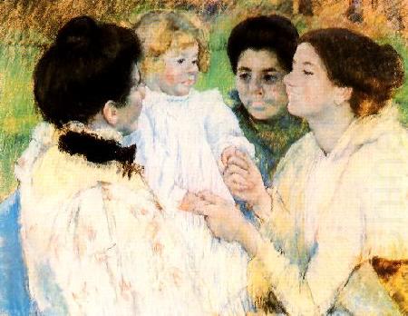 Mary Cassatt Women Admiring a Child china oil painting image
